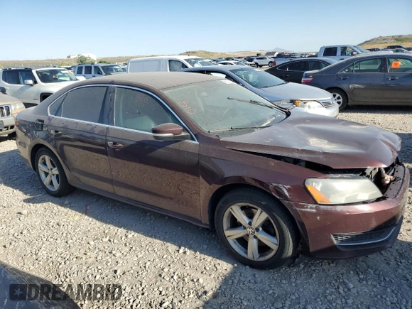 2013 Volkswagen Passat SE z VIN 1VWBH7A39DC048715, wystawiony jako Copart lot #58074325 z przebiegiem 199 807 mil mil oraz Czysty tytuł • Clean title. Historia ofert i sprzedaży dostępna na DreamBid. Obrazek 4.