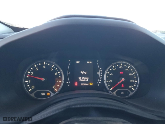 2017 Jeep Renegade Sport with VIN ZACCJAAH6HPF12808, listed as a Copart auction lot 77954704 with 80,509 mi miles and Salvage Title. Bid and sale history available at carsss.com. Image 9.