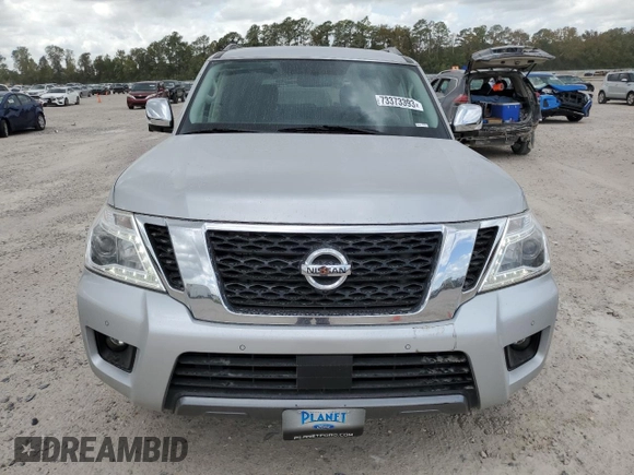 2020 Nissan Armada SL with VIN JN8AY2ND8L9108584, listed as a Copart auction lot 73373393 with 81,045 mi miles. Bid and sale history available at carsss.com. Image 5.