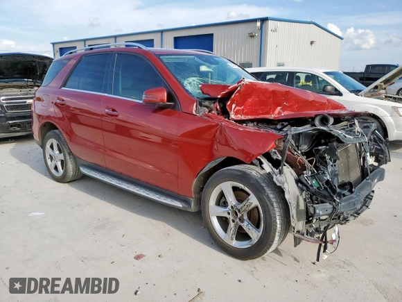 2018 Mercedes-Benz GLE 350 with VIN 4JGDA5JB5JB061874, listed as a Copart auction lot 64746555 with 96,356 mi miles and Salvage title. Bid and sale history available at DreamBid. Image 4.