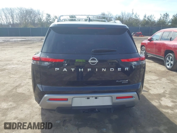 2024 Nissan Pathfinder Platinum with VIN 5N1DR3DK7RC269754, listed as a IAAI auction lot 41684186 with 14,047 mi miles and . Bid and sale history available at DreamBid. Image 16.