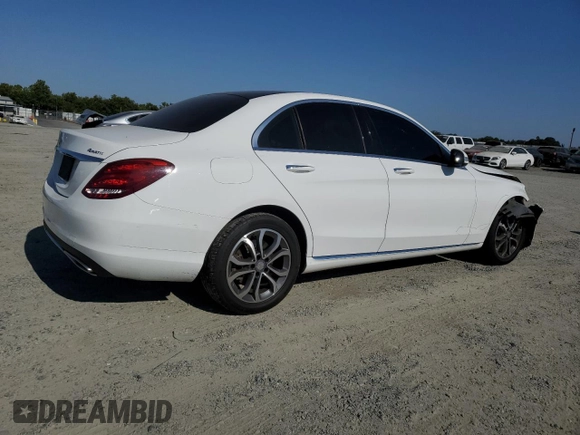 2015 Mercedes-Benz C 300 Luxury with VIN 55SWF4KB0FU014911, listed as a Copart auction lot 59891215 with 124,784 mi miles and Salvage title. Bid and sale history available at DreamBid. Image 3.