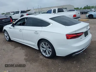 2020 Audi A5 Sportback Premium with VIN WAUANCF58LA005971, listed as a IAAI auction lot 41910149 with 72,600 mi miles. Bid and sale history available at carsss.com. Image 3.