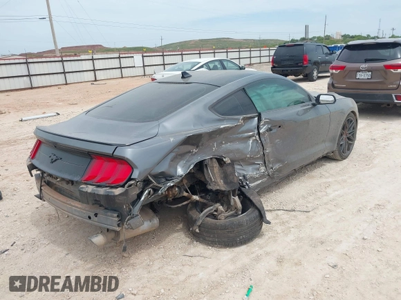 2022 Ford Mustang EcoBoost z VIN 1FA6P8TH2N5139990, wystawiony jako IAAI lot #42259683 z przebiegiem 62 580 mil mil oraz . Historia ofert i sprzedaży dostępna na DreamBid. Obrazek 4.