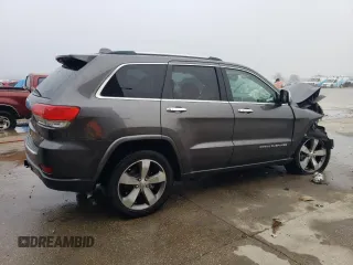 2015 Jeep Grand Cherokee Overland with VIN 1C4RJECT5FC629512, listed as a Copart auction lot 49156905 with 0 mi miles and Salvage Title. Bid and sale history available at carsss.com. Image 3.