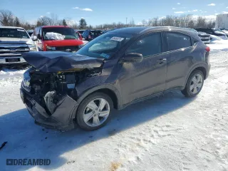 2019 Honda HR-V EX-L with VIN 3CZRU6H7XKM717029, listed as a Copart auction lot 46498375 with 36,609 mi miles and Salvage Title. Bid and sale history available at carsss.com. Image 1.