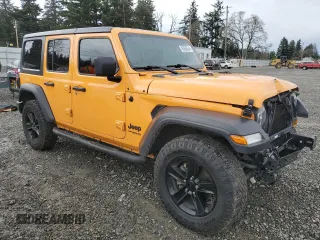 2021 Jeep Wrangler Unlimited Willys with VIN 1C4HJXDMXMW658305, listed as a Copart auction lot 85658534 with 65,653 mi miles and Salvage title. Bid and sale history available at DreamBid. Image 4.