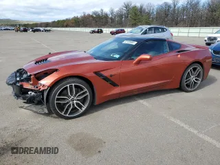 2016 Chevrolet Corvette Z51 2LT with VIN 1G1YK2D74G5108210, listed as a Copart auction lot 52498685 with 21,499 mi miles and Salvage Title. Bid and sale history available at carsss.com. Image 1.