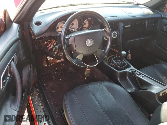 2000 Mercedes-Benz SLK-Class Kompressor with VIN WDBKK47F2YF161123, listed as a Copart auction lot 74316614 with 95,071 mi miles and Salvage Title. Bid and sale history available at carsss.com. Image 8.