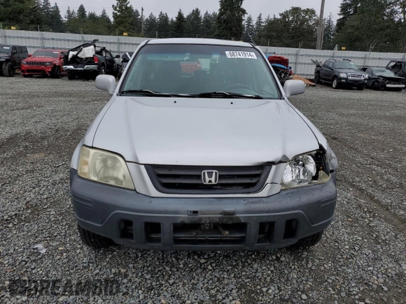 1999 Honda CR-V EX with VIN JHLRD1866XC074271, listed as a Copart auction lot 68741914 with 296,297 mi miles and Salvage Title. Bid and sale history available at carsss.com. Image 5.