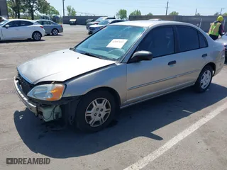 2001 Honda Civic LX with VIN 1HGES16591L002954, listed as a IAAI auction lot 42057695 with 238,849 mi miles. Bid and sale history available at carsss.com. Image 18.