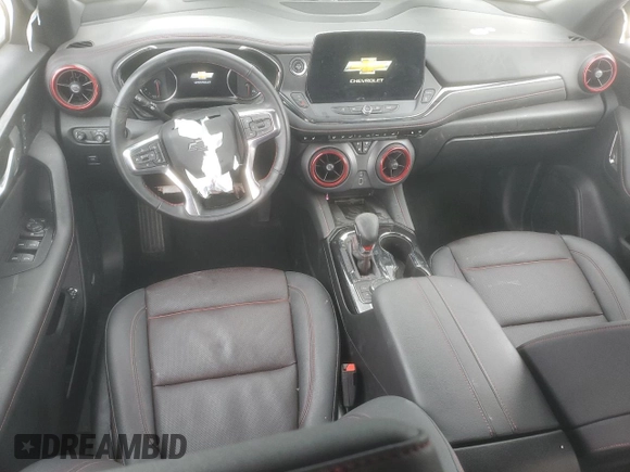 2024 Chevrolet Blazer RS with VIN 3GNKBKRS4RS181104, listed as a Copart auction lot 44614225 with 10,494 mi miles and Salvage title. Bid and sale history available at DreamBid. Image 8.
