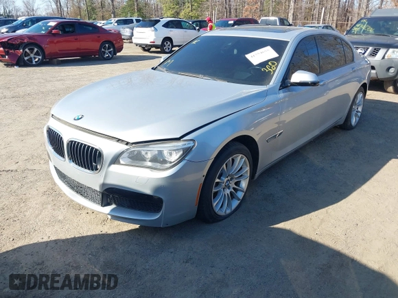 2013 BMW 7 Series 750Li xDrive with VIN WBAYF8C59DD140244, listed as a IAAI auction lot 41754655 with 97,470 mi miles. Bid and sale history available at carsss.com. Image 17.