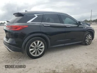 2019 Infiniti QX50 LUXE with VIN 3PCAJ5M17KF122876, listed as a Copart auction lot 52602035 with 95,387 mi miles and Salvage Title. Bid and sale history available at carsss.com. Image 3.