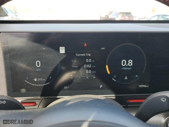 2024 Hyundai Kona N Line with VIN KM8HACA3XRU028724, listed as a Copart auction lot 44207365 with 10,946 mi miles and Salvage Title. Bid and sale history available at carsss.com. Image 9.