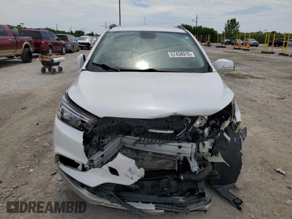 2017 Buick Encore Preferred with VIN KL4CJASB4HB228866, listed as a Copart auction lot 57438915 with 90,647 mi miles and Salvage title. Bid and sale history available at DreamBid. Image 5.