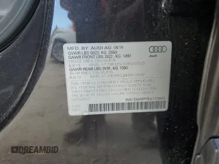 2014 Audi Q5 Premium Plus with VIN WA1DGAFP7EA113642, listed as a Copart auction lot 81185514 with 48,038 mi miles and Salvage Title. Bid and sale history available at carsss.com. Image 14.