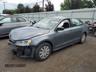 2015 Volkswagen Jetta S with VIN 3VW2K7AJ3FM344301, listed as a Copart auction lot 62905595 with 141,419 mi miles and Salvage title. Bid and sale history available at DreamBid. Image 1.