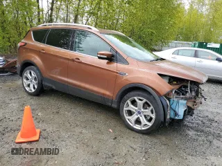 2017 Ford Escape Titanium with VIN 1FMCU9JD2HUE37456, listed as a Copart auction lot 53537315 with 60,029 mi miles and Salvage Title. Bid and sale history available at carsss.com. Image 4.