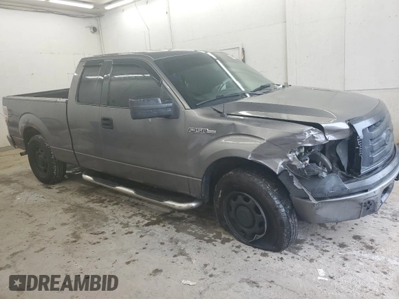 2010 Ford F-150 XL with VIN 1FTEX1CW0AFB44606, listed as a Copart auction lot 56570045 with 166,448 mi miles and Salvage title. Bid and sale history available at DreamBid. Image 4.