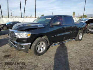 2019 Ram 1500 Big Horn with VIN 1C6RREFG3KN925707, listed as a Copart auction lot 81524754 with 54,673 mi miles and Salvage title. Bid and sale history available at DreamBid. Image 1.