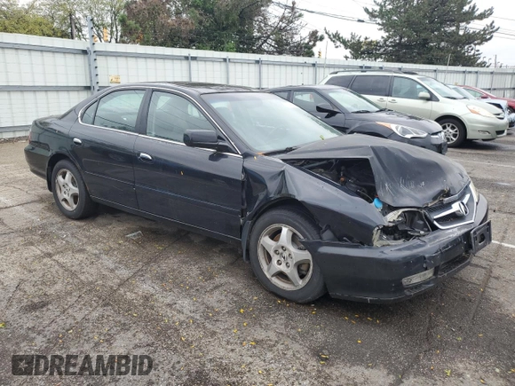 2003 Acura TL with VIN 19UUA56603A075613, listed as a Copart auction lot 73479814 with 0 mi miles and Salvage Title. Bid and sale history available at carsss.com. Image 4.