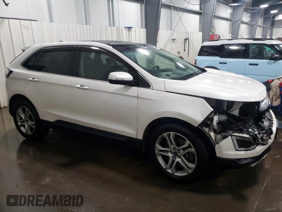 2016 Ford Edge Titanium with VIN 2FMPK4K86GBC48759, listed as a Copart auction lot 88236975 with 152,911 mi miles and Salvage Title. Bid and sale history available at carsss.com. Image 4.