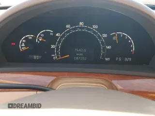 2000 Mercedes-Benz S-Class with VIN WDBNG70J1YA096776, listed as a Copart auction lot 72471394 with 87,252 mi miles and Salvage Title. Bid and sale history available at carsss.com. Image 9.