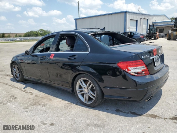 2012 Mercedes-Benz C-Class C 250 Sport with VIN WDDGF4HB0CR193153, listed as a Copart auction lot 58359533 with 133,836 mi miles and Non Repairable. Bid and sale history available at carsss.com. Image 2.