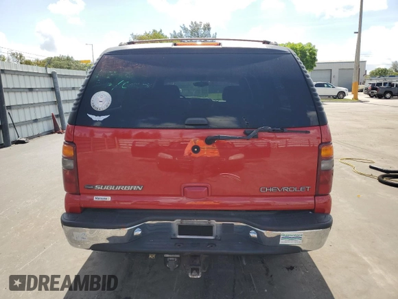 2002 Chevrolet Suburban LS with VIN 3GNEC16Z62G333723, listed as a Copart auction lot 59949255 with 151,548 mi miles and Salvage title. Bid and sale history available at DreamBid. Image 6.