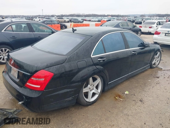 2011 Mercedes-Benz S-Class S 550 with VIN WDDNG7BB1BA375438, listed as a IAAI auction lot 41605141 with 110,972 mi miles. Bid and sale history available at carsss.com. Image 4.