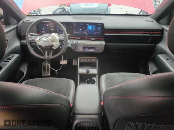 2024 Hyundai Kona N Line z VIN KM8HACA3XRU055454, wystawiony jako Copart lot #51841935 z przebiegiem 22 371 mil mil oraz Szkoda całkowita • Salvage title. Historia ofert i sprzedaży dostępna na DreamBid. Obrazek 8.