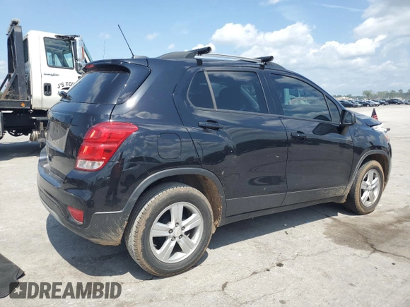 2021 Chevrolet Trax LT with VIN KL7CJLSM0MB368665, listed as a Copart auction lot 63874815 with Not provided miles and Salvage title. Bid and sale history available at DreamBid. Image 3.