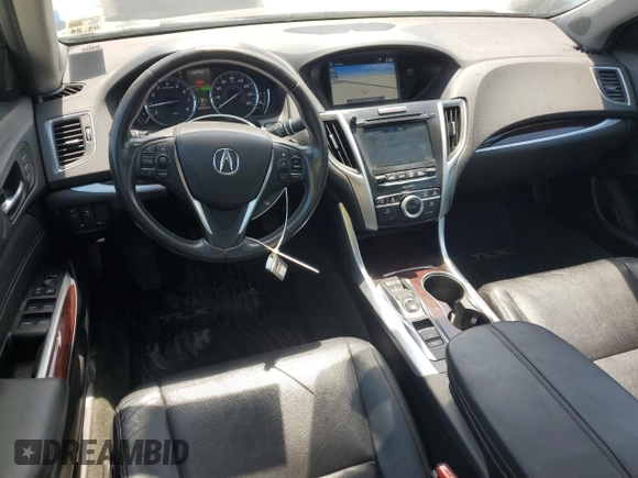 2016 Acura TLX Technology with VIN 19UUB2F58GA003079, listed as a Copart auction lot 55555105 with 148,295 mi miles and Salvage title. Bid and sale history available at DreamBid. Image 8.