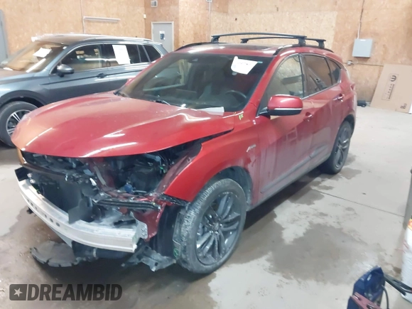 2021 Acura RDX w/A-Spec Package with VIN 5J8TC2H61ML036648, listed as a IAAI auction lot 41509780 with 30,847 mi miles. Bid and sale history available at carsss.com. Image 2.