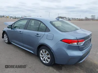 2020 Toyota Corolla LE with VIN JTDEPRAE2LJ033192, listed as a IAAI auction lot 41971573 with 86,265 mi miles. Bid and sale history available at carsss.com. Image 3.