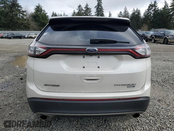 2017 Ford Edge Titanium with VIN 2FMPK4K97HBB45022, listed as a Copart auction lot 49008535 with 58,067 mi miles and Salvage Title. Bid and sale history available at carsss.com. Image 6.