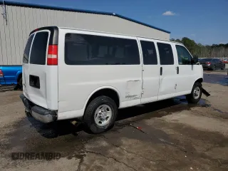 2013 Chevrolet Express Passenger LT with VIN 1GAZG1FG5D1181571, listed as a Copart auction lot 50826845 with 335,540 mi miles and Salvage title. Bid and sale history available at DreamBid. Image 3.