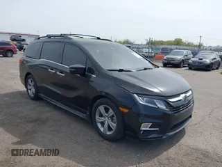 2018 Honda Odyssey Elite with VIN 5FNRL6H97JB052748, listed as a IAAI auction lot 42123660 with 45,229 mi miles. Bid and sale history available at carsss.com. Image 1.