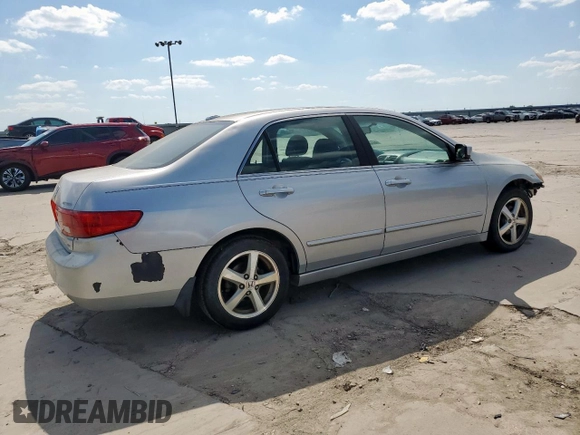 2005 Honda Accord EX-L z VIN 1HGCM56825A013329, wystawiony jako Copart lot #57798015 z przebiegiem 150 888 mil mil oraz Czysty tytuł • Clean title. Historia ofert i sprzedaży dostępna na DreamBid. Obrazek 3.