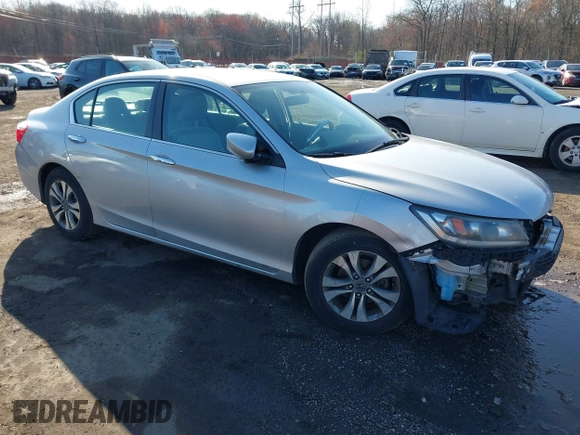 2014 Honda Accord Sedan LX with VIN 1HGCR2F33EA302238, listed as a IAAI auction lot 41984855 with 146,827 mi miles. Bid and sale history available at carsss.com. Image 1.