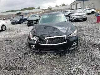 2015 Infiniti Q50 Sport with VIN JN1BV7AP2FM358154, listed as a Copart auction lot 55402455 with 154,630 mi miles and Salvage title. Bid and sale history available at DreamBid. Image 13.