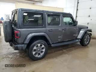 2019 Jeep Wrangler Unlimited Sahara with VIN 1C4HJXEG1KW541377, listed as a Copart auction lot 53295615 with 91,255 mi miles and Clean title. Bid and sale history available at DreamBid. Image 3.