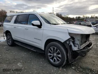 2021 Chevrolet Suburban LT with VIN 1GNSKCKD4MR350647, listed as a Copart auction lot 81845574 with 1,588 mi miles and Salvage Title. Bid and sale history available at carsss.com. Image 4.
