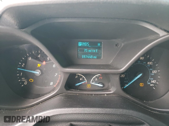 2015 Ford Transit Connect XLT with VIN NM0GE9F78F1198030, listed as a Copart auction lot 55994265 with 187,440 mi miles and Salvage title. Bid and sale history available at DreamBid. Image 9.