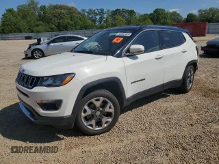 2020 Jeep Compass Limited with VIN 3C4NJDCB7LT233839, listed as a Copart auction lot 53582485 with 64,653 mi miles and Salvage title. Bid and sale history available at DreamBid. Image 1.