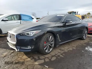2018 Infiniti Q60 RED SPORT 400 with VIN JN1FV7EL2JM630560, listed as a Copart auction lot 45980175 with 48,943 mi miles and Salvage Title. Bid and sale history available at carsss.com. Image 1.