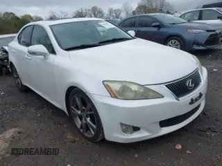 2009 Lexus IS 250 with VIN JTHBK262095095181, listed as a IAAI auction lot 41865682 with 174,634 mi miles. Bid and sale history available at carsss.com. Image 1.