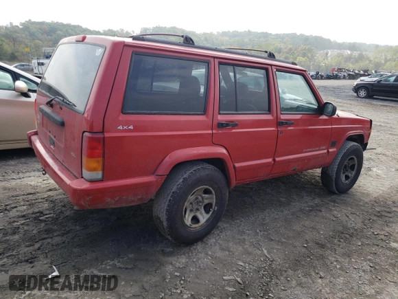 1998 Jeep Cherokee Sport with VIN 1J4FJ68S5WL107496, listed as a Copart auction lot 74401404 with 225,257 mi miles and Salvage Title. Bid and sale history available at carsss.com. Image 3.