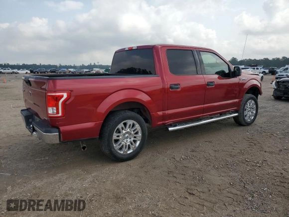 2016 Ford F-150 XLT with VIN 1FTEW1C86GKD79757, listed as a Copart auction lot 54757115 with 161,535 mi miles and Salvage title. Bid and sale history available at DreamBid. Image 3.